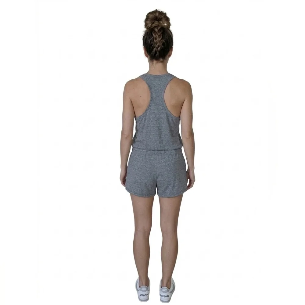 Nike Gray Heather Sleeveless‎ Romper with Drawstring